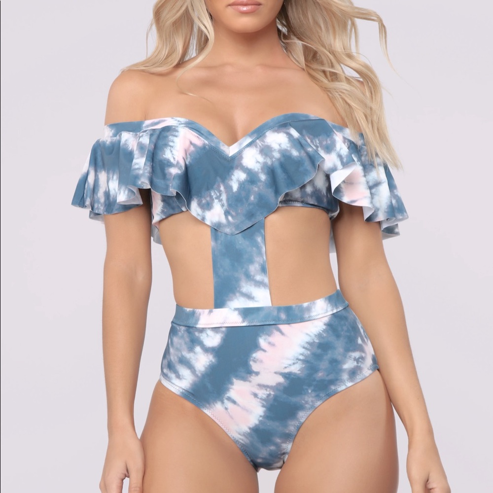 Blue FashionNova bathing suit